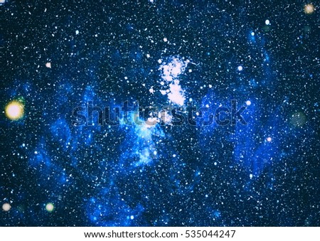 Colorful Starry Night Sky Outer Space background