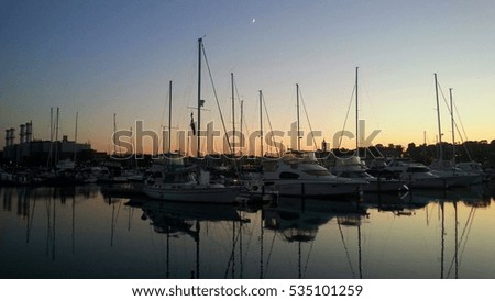 Nightfall at the Harbor