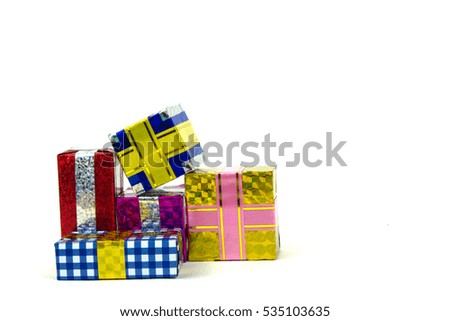 gift box on the White background