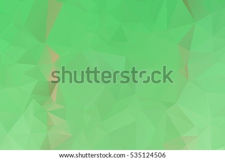 Green color. triangle mosaic polygon abstract background Light color design