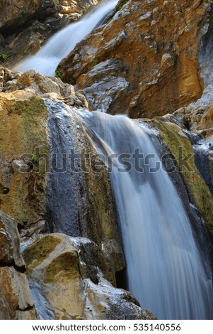 Photo beautiful waterfall in Thailand's Tak.