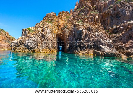 Calanches de Piana, Corsica Royalty-Free Stock Photo #535207015