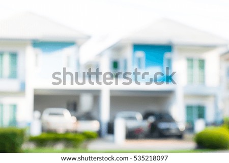 photo of blurred housing estate