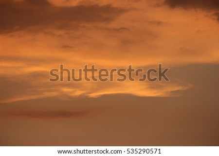 Fantastic Martian sunset. Evening sky background 