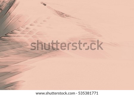 Abstract palm tree in motion against sunlight. Dynamic pattern, blurred leaves moving in wind, for vintage concept business blog, nature t-shirt design shop ambient music. Image with filter effect