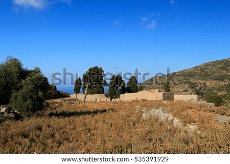The monastery of Aretio  in Crete, Greece
