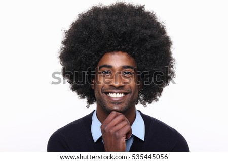 Beautiful afro business man Royalty-Free Stock Photo #535445056