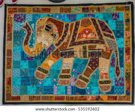 Elephant patchwork piece