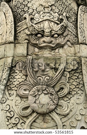 detail of bangkoks grand palace