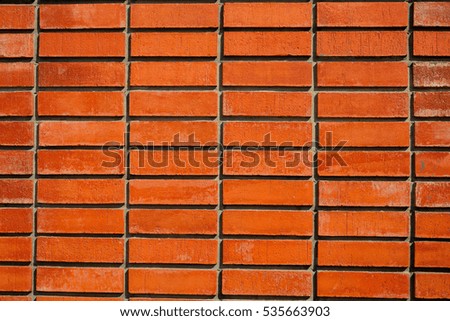 Close up group of brown  brick wall seamless  background.