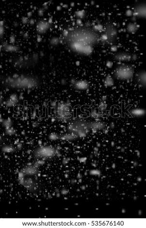 Falling snowflakes in the night sky. The Magic of Christmas, background is background, abstract
