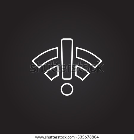 wifi icon, vector desing Royalty-Free Stock Photo #535678804
