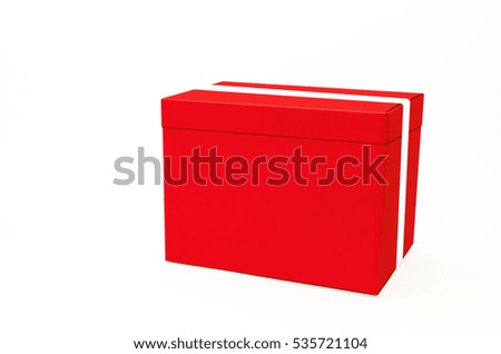 Red Cardboard box ,Box - Container,  Concepts, Container, Document