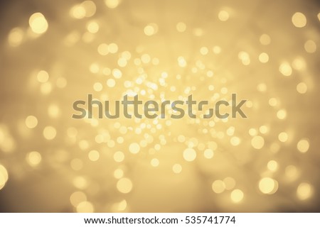 Abstract Light Background, Vanishing Point Perspective, Blurred Lighting Particles Sparkles