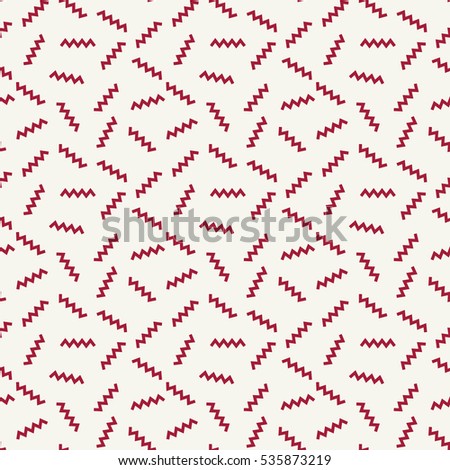 Abstract geometric red deco art memphis fashion pattern