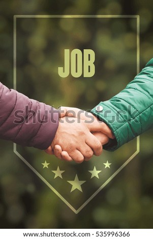 Business agreement partnership. Job, Business Concept