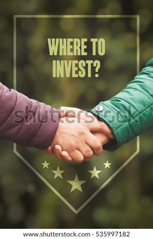 Business agreement partnership. Where to invest?, Business Concept