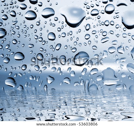 drops of rain on the window