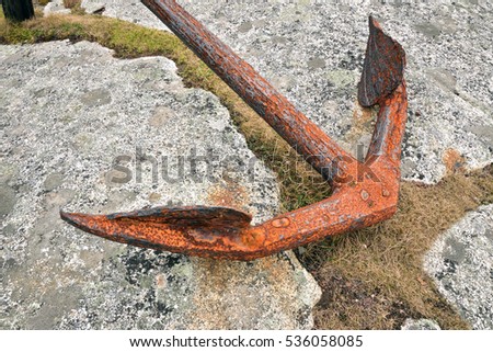 Rusty Old Anchor (photo taken at Peggy's Cove, Nova Scotia Canada)