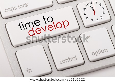 Time to develop written on computer keyboard.