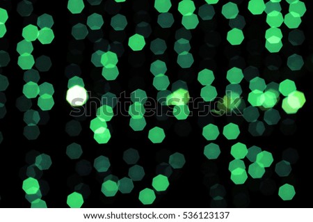 round green lights blurred