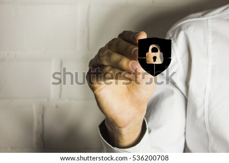 people pushing the buttons are locked security shield virus