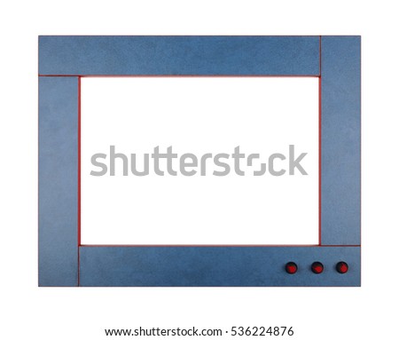 Art TV photo frame on a white background. Isolated