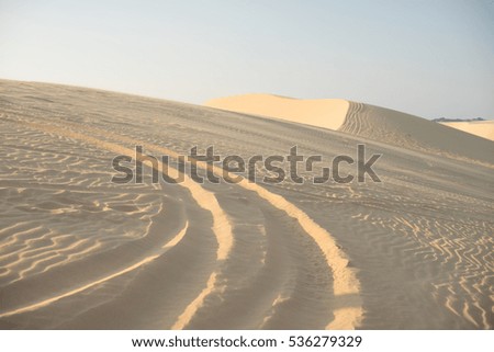 White Sand dune Mui Ne Vietnam