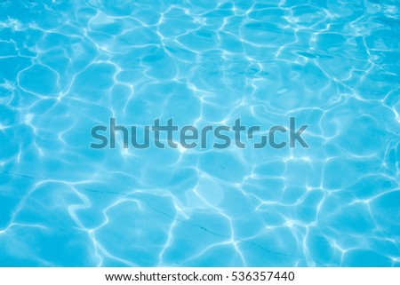 Water abstract background, Swimming pool rippled.
