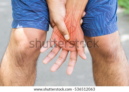 hand nerve pain Royalty-Free Stock Photo #536512063