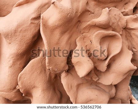 carve with clay texture, for decoration 