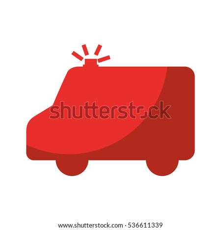 ambulance car isolated icon vector illustration design