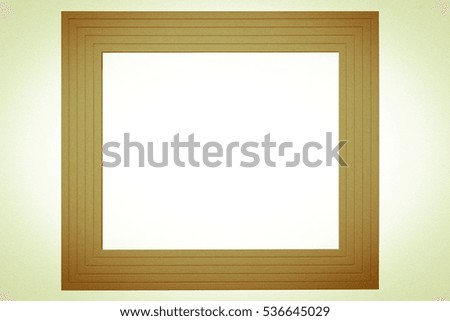 Picture Frame made from wood. (isolate) (grain effect)