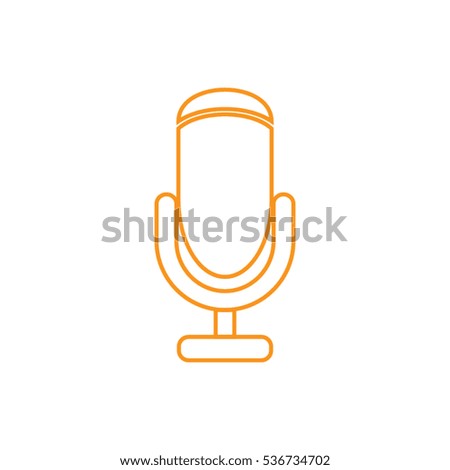 microphone icon, vector illustration EPS 10