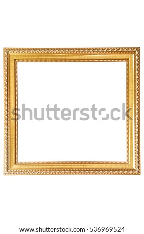 Vintage photo frame isolated on white background