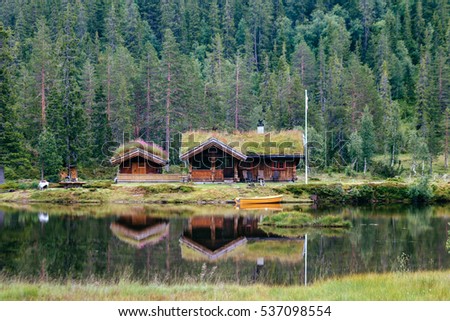 Travel along the Norway.  Royalty-Free Stock Photo #537098554