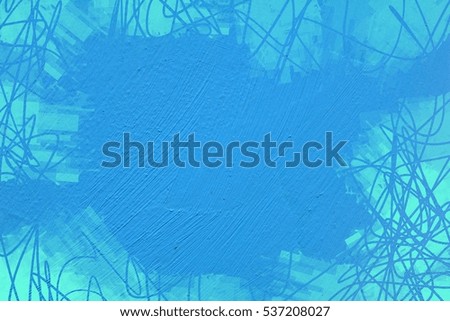 Vivid  funky painting background closeup texture  with  blue gray white colors vibrant colorful creative pattern dynamic