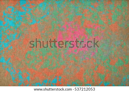 Vivid  funky painting background closeup texture  with  blue red pink purple orange yellow green gray white colors vibrant colorful creative pattern dynamic
