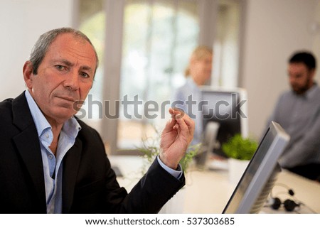 Portrait of senior businessman