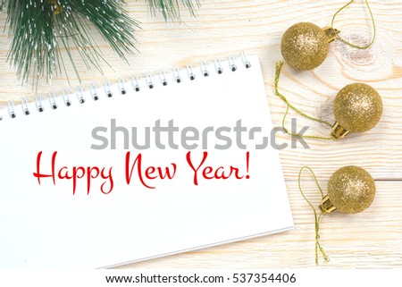 Happy New Year congratulation
