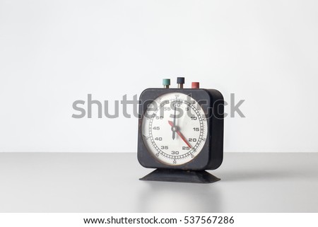 old count down timer shot in the studio