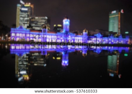 blur image of Kuala Lumpur