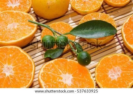 nice chinese oranges show detail in close up look