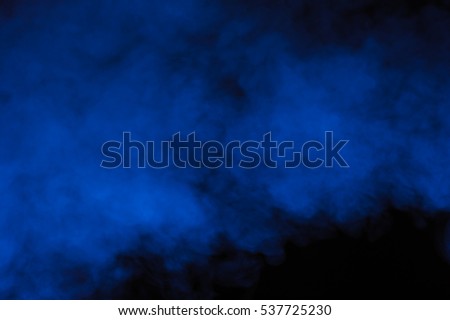 Blue fog or smoke background, Smog abstract background, Closeup