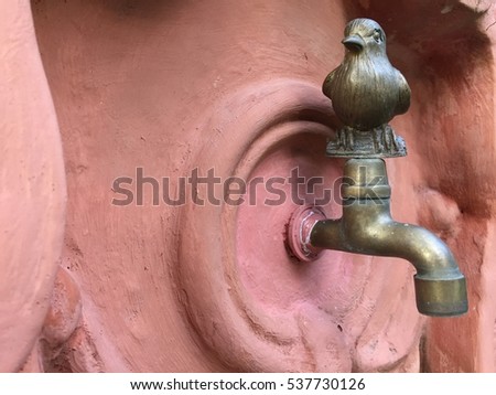 Bird brass faucet