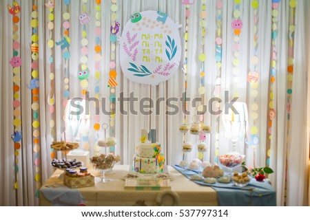 Sweet birthday cake for a child