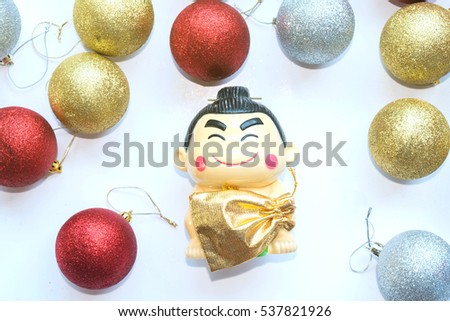 picture of Christmas decoration for background, greeting cards, happiness festival, New years wishes sent to everyone you love