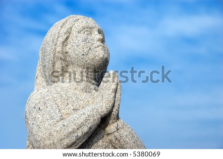 Praying statue
