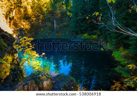 Tamolitch Blue Pool McKenzie River Oregon Cascade Mountain Range