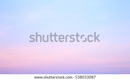 Blue sky sunset abstract for background